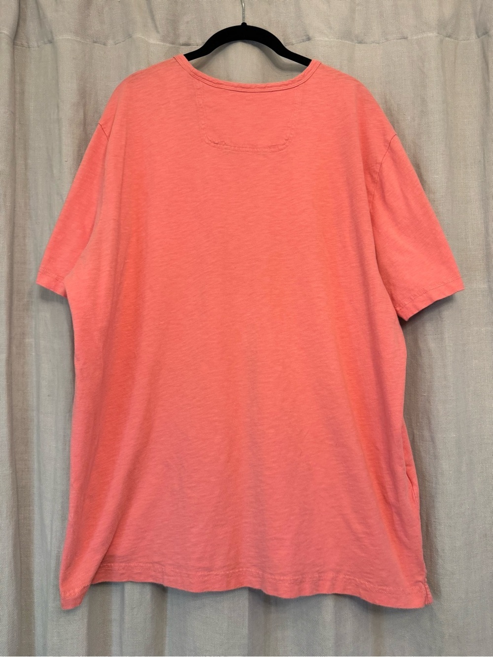 Tommy Bahama Coral Pink Cotton Crewneck Short Sleeve Pocket Tee Size XXL - Picture 2 of 6